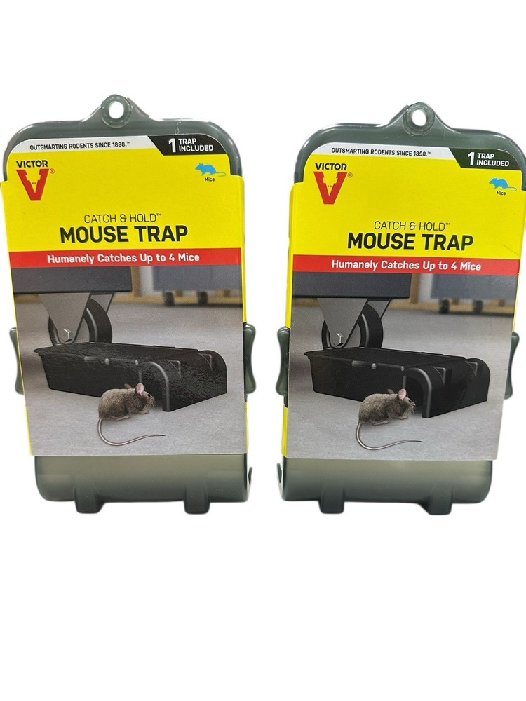 Victor M333 Humanely Catch & Hold Mouse Trap, Set of 2 NEW FreeShip