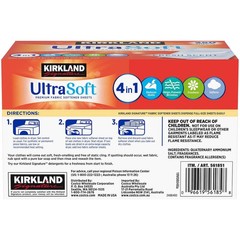 Kirkland Signature Fabric Softener Sheets, 250 Count (2 Pack)