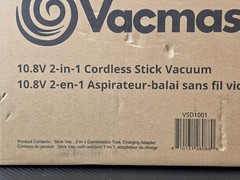 Vacmaster Portable 10.8V 2-in-1 Cordless Stick Lightweight Vacuum Blue # VSD1001