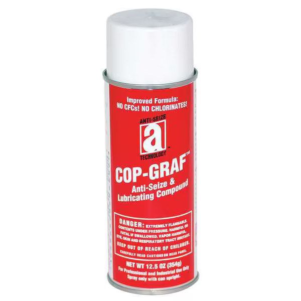 Anti-Seize, Purpose, Aerosol Spray Can, 16 oz, Copper Base, Aerosol, 1800