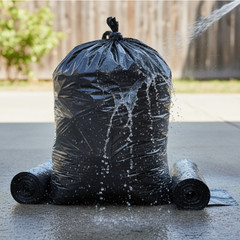 Black LLDPE Trash Can Liner 33 Gallons, 1.25 Mil Star Sealed , 33×39, 100 Qty
