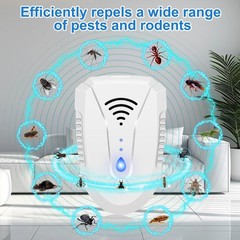 Seozio 2026 Upgraded Ultrasonic Pest Repeller 6 Pack Mouse Repellent Indoor