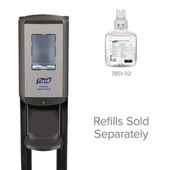 PURELL 7418DS 1200 ml CS8 Hand Sanitizer Floor Stand w/Dispenser – Graphite New