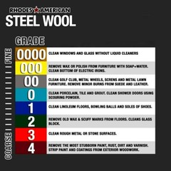 Rhodes American Paint Removal Steel Wool, Coarse Grade #3 – 12 Pads