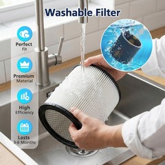 Cabiclean 90304 Replacement Filter Fit for Shop-Vac 90304 2+2+4+1, 2+2+4+1