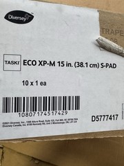 Diversey TASKI ECO XP-M 15 in S-Pad D5777417 Box Of 10 Pads
