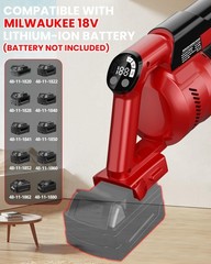 Zexape Cordless Vacuum Cleaner For Milwaukee Battery 7-In-1 Lightweight Stick
