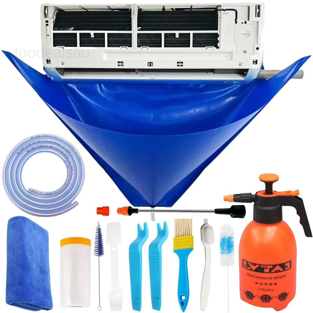 Mini Split Cleaning Kit Bag with 2L High Pressure Large, Blue