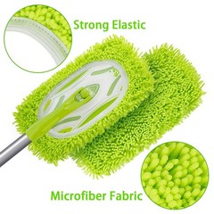 Unoutur Reusable Dry Sweeping Cloths Microfiber Wet Mop Pads Compatible Green