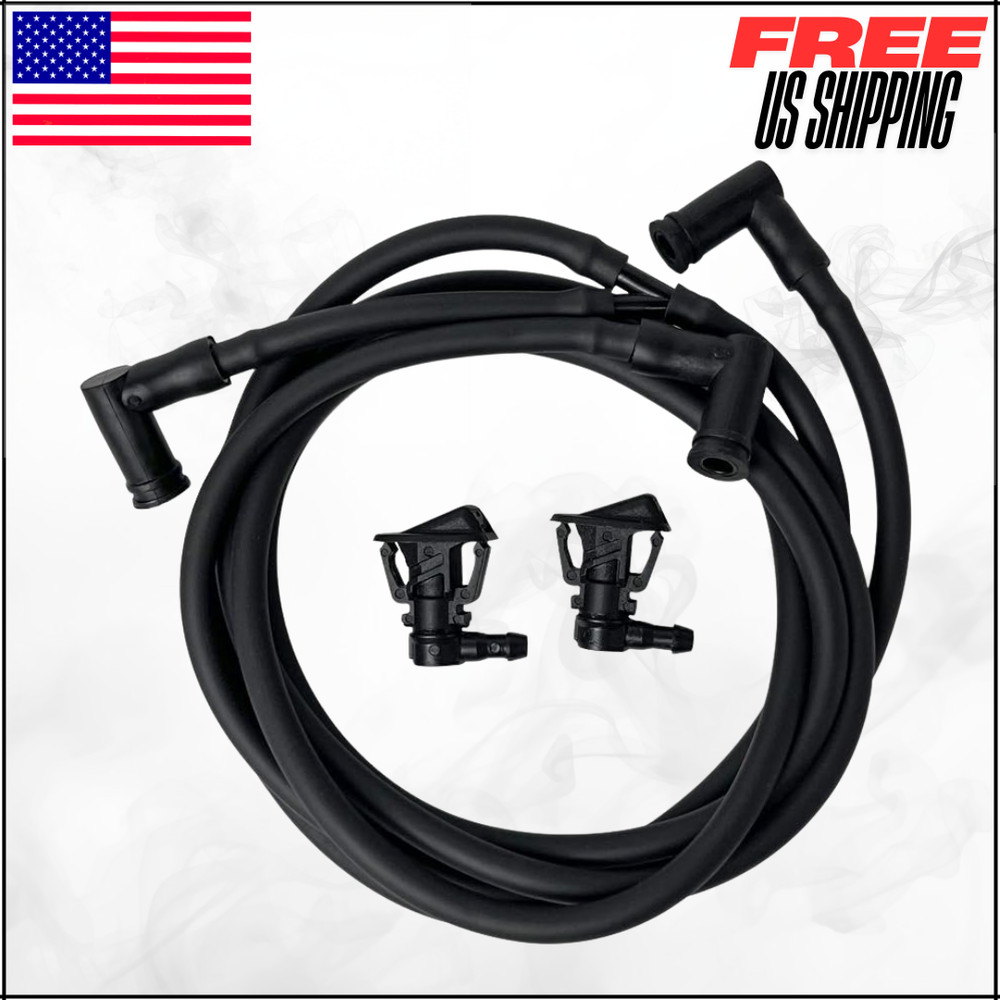 Windshield Wiper Nozzle Fluid Hose Kit For 2013-2019 Wrangler JK JKU 68197414AB
