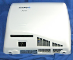 Bradley Aerix White 2902-287300 Hand Dryer Multi-Volt 110-240 Brand NEW
