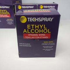 Techspray Ethyl Alcohol Cleaning Wipes 1606-30PK Large lot