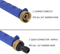 High Pressure Power Washer Attachment Wand, Hydro Jet Water 18 inches, Blue