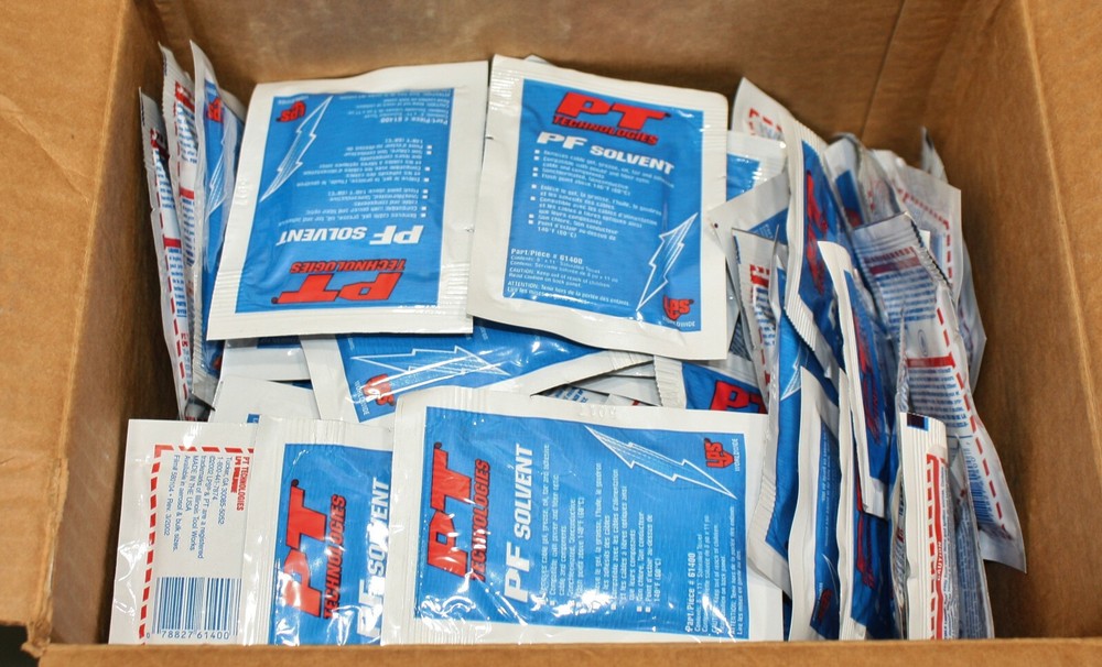 (150) LPS PF Solvent & Degreaser Wipes 61400 8 x 11″ Sheets Orange Cleaning