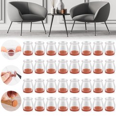 32PCS Upgraded Silicone Universal Small(Fit:0.79″-1.18″), Transparent-32pcs
