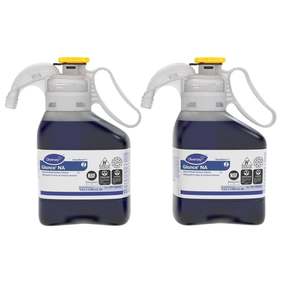 Diversey 101106662 Glance NA Glass and Multi 47.34 Fl Oz (Pack of 2), Blue