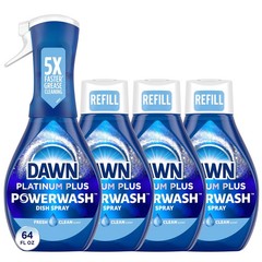 Dawn Powerwash Spray, Dish Soap, Dishwashing Liquid, 16 Fl Oz (Pack of 4)