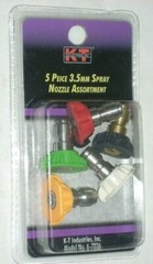 KT Industries 6-7036 5pc Spray Nozzle Assortment 3.5 mm Pressure Washer Tip Set