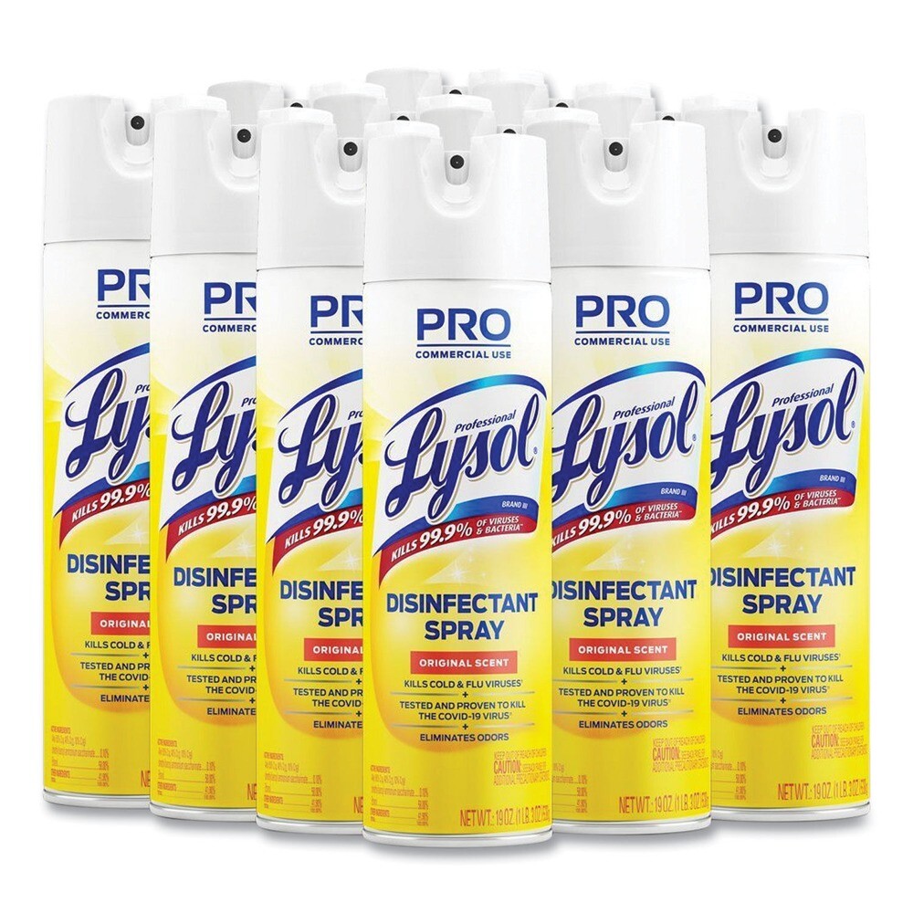 Professional LYSOL Brand 04650CT 19 oz. Aerosol Spray – Org Scent(12/Carton) New