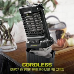 Sun Joe Cordless Indoor/Outdoor Bug Zapper, Battery and Charger, 24V-BZ100-LTE
