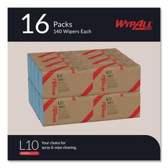 WypAll 05120 L10 9.38″ x 10.25″ Banded Windshield Wipers (140/Pk, 16 Pk/Ct) New