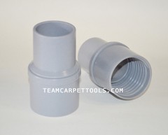 Carpet Cleaning Vacuum Hose Vinyl SWIVEL Cuffs 2″ Threaded x 2″ Slip-On (2 Pcs.)