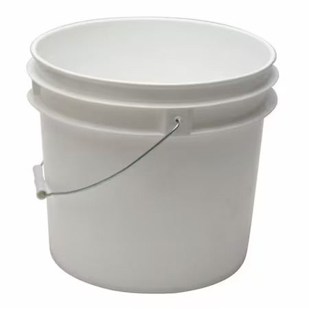 Pail, 3.5 Gal., Open Head, White, Rop2135-Wm