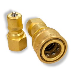 2Pcs Carpet Cleaning 1/4″ Brass Quick Disconnect Coupler for Wands Hose USA