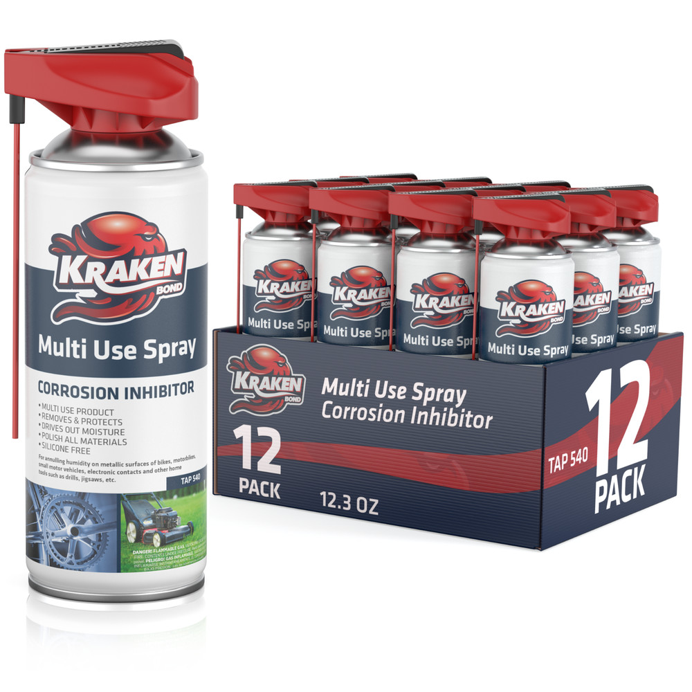 Kraken Bond Multi Use Spray, Corrosion Inhibitor 500 ml. 12 Pack