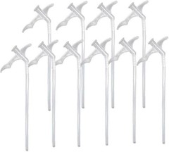10 Pcs Expanding Foam Nozzles Spray Replacement Tubes Clear