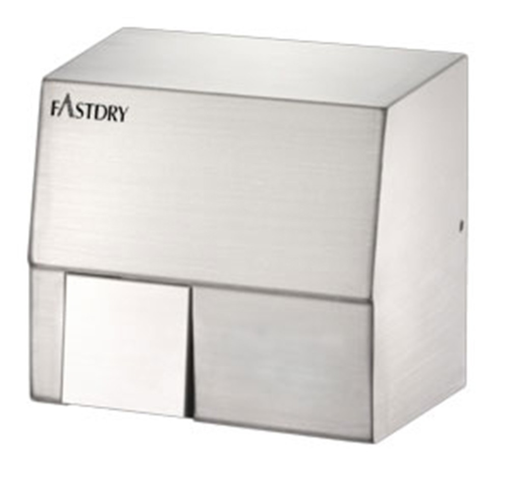 FastDry HK1800SA (110V/120V) Automatic Stainless Steel Hand Dryer w/ Wall Plug