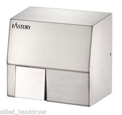FastDry HK1800SA (110V/120V) Automatic Stainless Steel Hand Dryer w/ Wall Plug