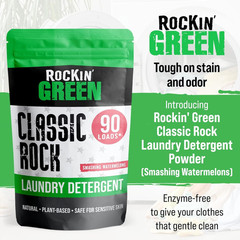 Rockin’ Green Classic Rock Laundry Detergent 90 Loads, Smashing Watermelons