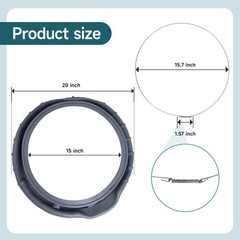 DC64-03788A Washer Door Boot Seal for Samsung Washing Machine, Door…