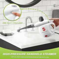 Outspurge Handheld Steam Cleaner Pressurized Multi-Surface Steam Shot 13