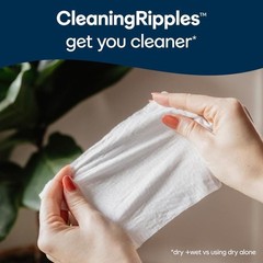 Flushable Wipes 60 Count Hypoallergenic XL Wet Wipes Shower Fresh Clean New