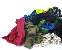 Multicolored T-Shirt Cloth Rags Recycled Clean up rags wipe rags – 25 LB BOX