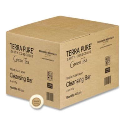 Diversified Hospitality 002041 Terra Pure Cleansing Bar Green Tea 0.6 Oz