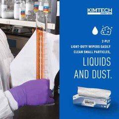 15 Boxes of 92 Kimtech 34721 Wipes: 14.7 x 16.6″ Sheet, White