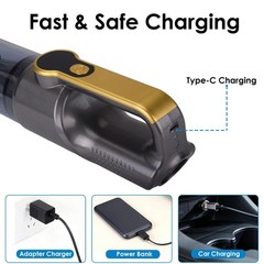 Handheld Vacuum Cordless, Car Vacuum Portable Cordless 6000mAh Dust… Fast Ship