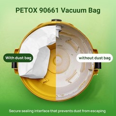 3 Pack Replacement for Shop Vac Bags 5-8 Gallon (3 pcs), White