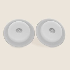 40mm Inner Dia Stainless Steel Sink Drain Cover Seal Plug Silver Tone 2Pcs