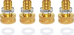 YOUHO Garden Hose 1/2 4PCS Female thread, 3/4GHT(F) to Barb