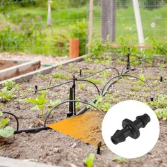 M METERXITY 25-Pack Drip Irrigation Barbed Fittings, for 1/4 Inch Black