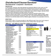 64oz Maintex Retaliate Neutral PH Disinfectant Cleaner Concentrate 1/2oz = 1 Gal