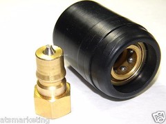 Carpet Cleaning – Quality Brass QD with heat-shield for wand hoses