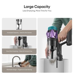 Ultenic Cordless Vacuum Cleaner 55Kpa/650W/80Mins Cordless Stick Vacuum