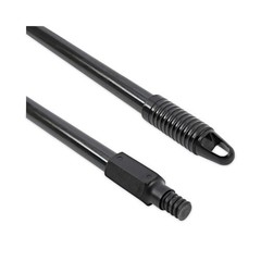 Boardwalk Fiberglass Broom Handle, Nylon Plastic Threaded End, 1″ diax60″, Black