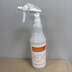 12 Pack Ecolab Multi-Purpose Disinfectant 32oz Spray Bottle w/ Nozzle Empty