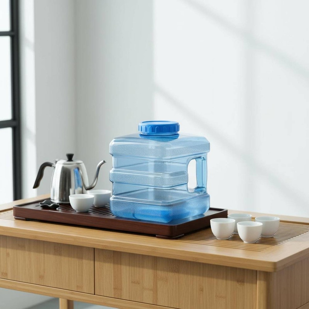 7.5L Square Water Container Easy to Clean Purified Water Jug Large Capacity